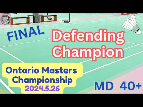 Ontario Masters Championship -- Final 40+ XD. Janet/Jing &  Jie/Rudy   Defending Champions in Final