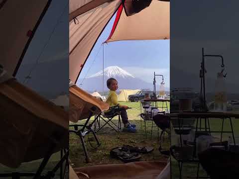 Our little adventurer enjoying the Easter sunrise at daddy’s favorite campsite, #fumotoppara. 🌄 🏕️