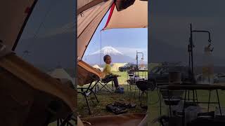 Our little adventurer enjoying the Easter sunrise at daddy’s favorite campsite, #fumotoppara. 🌄 🏕️