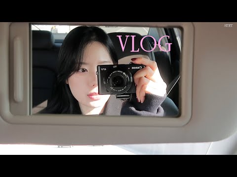 Vlog 운동일상브이로그ㅣ카페에서 구독자분 마주친 썰🤍ㅣgrwmㅣ새로운 앰플 도전ㅣ인기대스타 만두ㅣ친구들이랑 모교드라이브ㅣ먹방(등촌칼국수, 이리커피, 초미당, 빈타이, 딸기러버🍓)