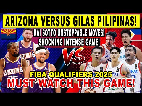 GILAS PILIPINAS vs ARIZONA - Kai Sotto Pinas Sobrang Lakas! FIBA Qualifiers 2025 - 2K24