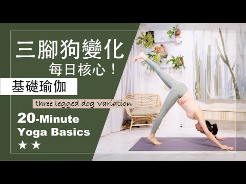 20分鐘 基礎瑜伽【三腳狗核心變化】Yoga Basics ★ ★ #上肢鍛鍊 #肌力提升 #核心力量 #每日瑜伽 #初學者瑜珈 #瑜珈基礎