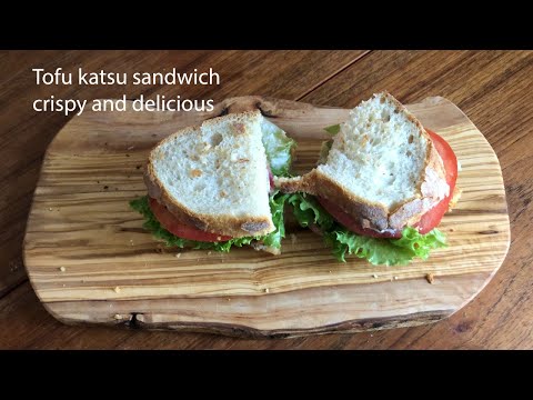 Tofu katsu sandwich