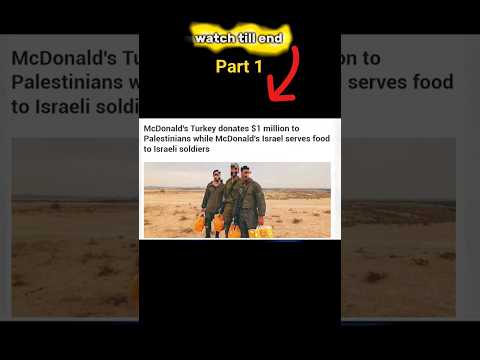 McDonald's Israel servers food to Israeli soldiers 😲😡 | boycott McDonald's | #shorts #palestine