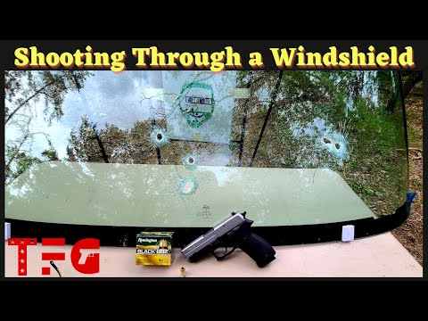 Effects of 9mm & .45 ACP Through a Windshield - TheFirearmGuy