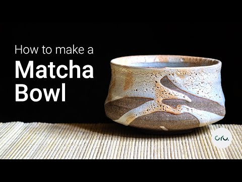 How to make a traditional japanese Matcha Teabowl / Chawan on potters wheel. ASMR Tutorial