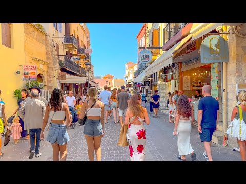 Chania, Greece 🇬🇷 | Summer 2024 | 4K 60fps HDR Walking Tour