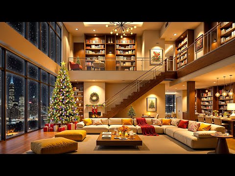 Christmas Songs🎄Relaxing Christmas Jazz 2025 in Luxury Apartment Ambience for Deep Sleep & Chill 🎷