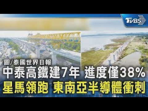 中泰高鐵建7年 進度僅38% 星馬領跑 東南亞半導體衝刺｜TVBS新聞