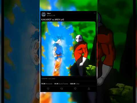 KAKAROT vs JIREN pt5 The Fight ! #trend #anime #goku #shorts #fypviral