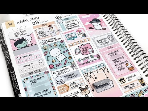 Plan With Me: Halloween Week~ (ft. Erin Condren Planner)