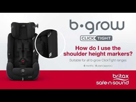 b-grow ClickTight - How do I use the Shoulder Height Markers?