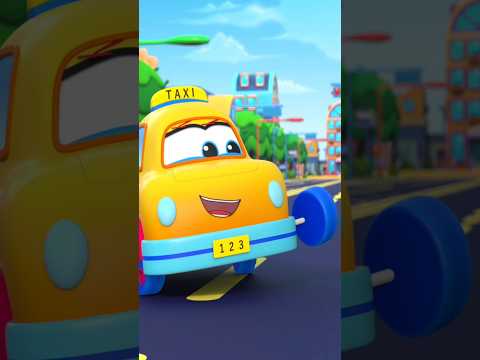 Wheels On The Taxi #shorts #nurseryrhymes #kidssongs #vehiclesong #ytshorts