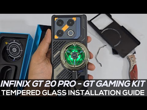 Infinix GT 20 Pro Unboxing with Gt pro Gaming Kit and Screen Gaurd Installation Guide