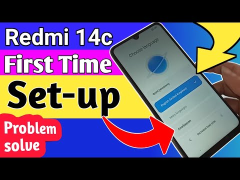 Redmi 14c First Time Setup // Redmi 14c First configuration