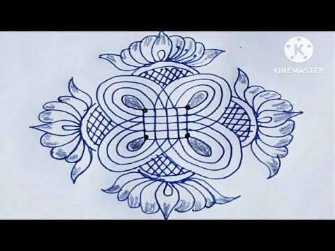 Sankranthi Special Muggulu With 2×2 Dots Rangoli|| pandaga Muggulu||