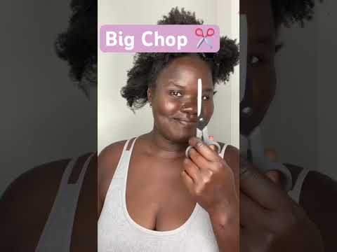 I did Big Chop 7 Years Later!! ✂️✂️ #shortvideo #shorts #bigchop #4chair