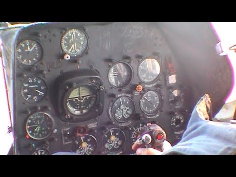 In the cockpit of the helicopter - Geographic North Pole 2002 expedition