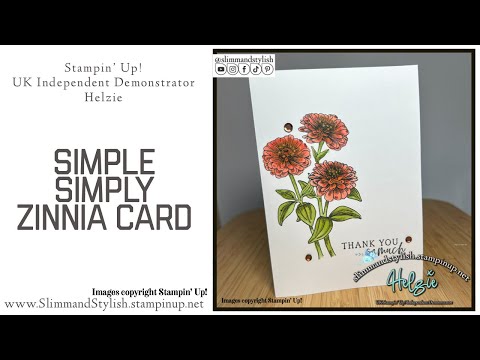 Stampin’ Up! Online Exclusive Simple Simply Zinnia Stamped Card