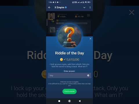 Riddle Of the Day 27 September #riddleoftheday #xempireairdrop #xempireyoutubecode #xempiredailycomb