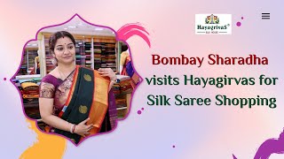 Divine Melodies and Silk Wonders: Bombay Saradha shops at Hayagriva Silk House @SaradhaRaaghav23