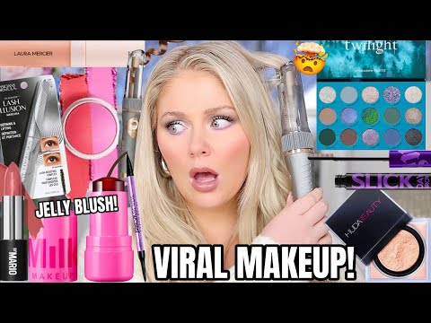 I Tried All The *VIRAL* NEW Makeup So You Don't Have To 🤯 Full Face Viral New Makeup! KELLY STRACK