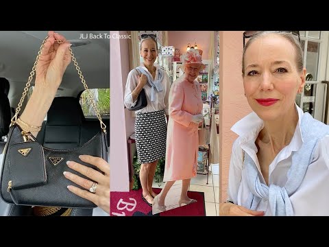 Vlog: SLGs In My Prada 2005 Re Edition, Button Up Shirt, A Line Skirt OOTD; Lunch Brambles Tea Room