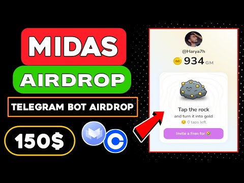 Midas Airdrop Full Detail 🤑 Midas Airdrop Earn Free GM Points 💰 Free Telegram Mining Airdrop💲