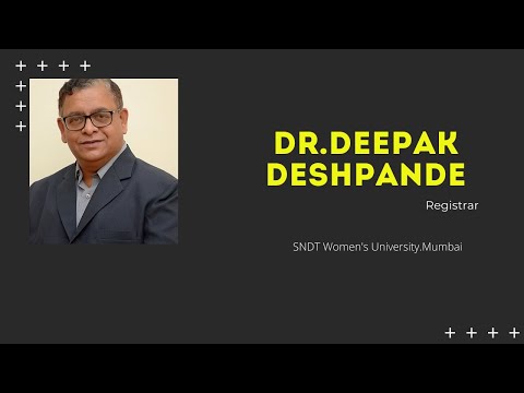 Message of Dr Deepak Deshpande