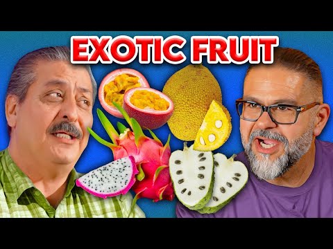 Mexican Dads Try The CRAZIEST Fruits For The FIRST Time!