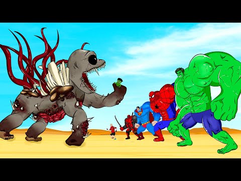 Rescue Team HULK Family & SPIDERMAN, SUPERMAN vs ZOOCHOSIS Monster ( Zoochosis Gorilla ) - FUNNY