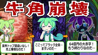 【大量閉店！】倒産間際の牛角が炎上している真相と過去最大の赤字!!!【ずんだもん&ゆっくり解説】