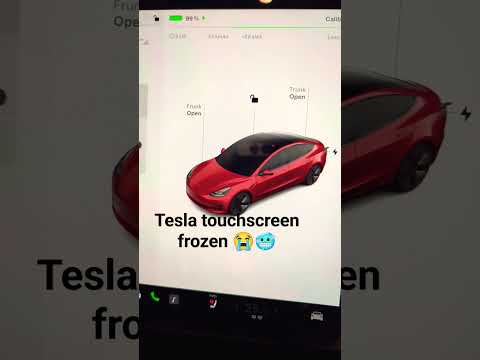 Tesla touchscreen frozen. Has this happened to you? #teslamodel3 #evcommunity #tesla #frozen