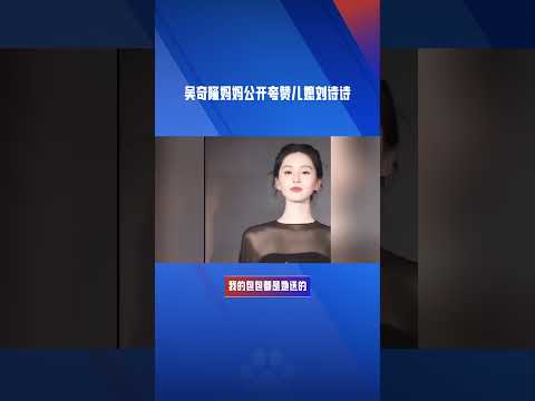 吴奇隆妈妈公开夸赞儿媳刘诗诗