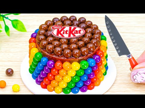 Beautiful Miniature Colorful Cake 🌈 Delicious Miniature Rainbow Fresh Cake Decorating Ideas