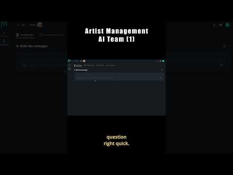 MUSUNI: Music Management AI Team (part1)  #aitool  #musicartists #musicianuniverse #aiteam #ai