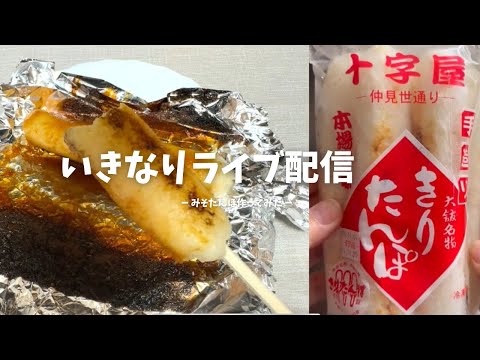 ぼっちグルメウーマンと一緒に食べよう！みそたんぽ作ってみた