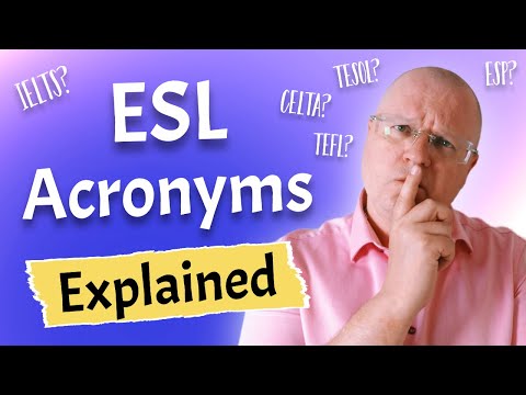 ESL Acronyms: A Guide to Common Terms and Certifications | Teacher Val