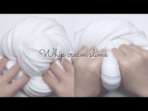 【ASMR】Whip cream slime . ホイップクリーム風スライム🍦 [音フェチ]