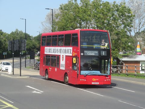 Southern Vectis - Route 1 full route (Cowes to Newport via Round House)