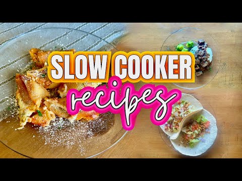 3 SUPER EASY SLOW COOKER RECIPES | Family Dinner Recipes | What's for Dinner | MEL COOP