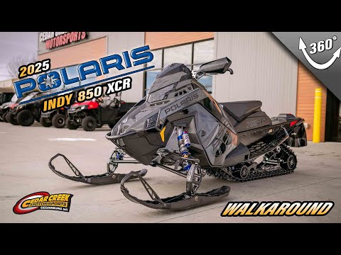 Walkaround | 2025 Polaris® 850 Indy XCR 136 Shadow Gray / Gloss Black