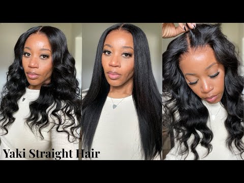 *BEGINNER HIGHLY RECOMMEND!* Easy HD BlendAway YAKI Straight Glueless Wig Install~ FT.Nadula Hair