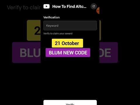 How to  find altcoins | Blum New Video Code | Today 21 October Blum New Task Video