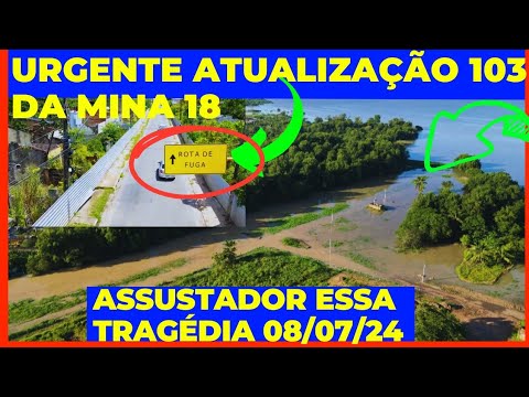 Atualização 103 da Mina 18 da BRASKEM no Mutange | Maceió | Alagoas Brasil | visto de cima em 2.7K