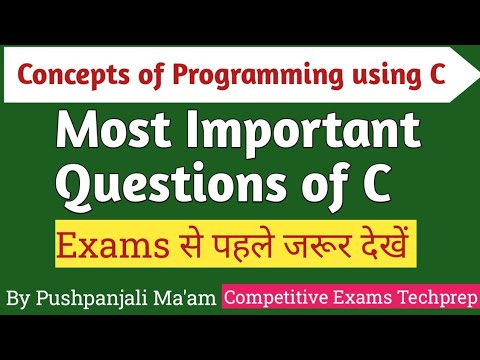 Most Important Questions of Concept of Programming using C