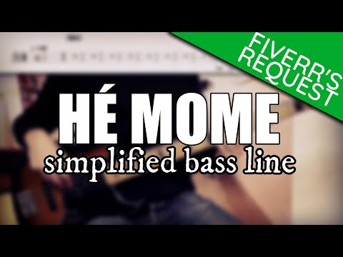 Hé Mome - Richard Bohringer | Simplified bass line with tabs #143