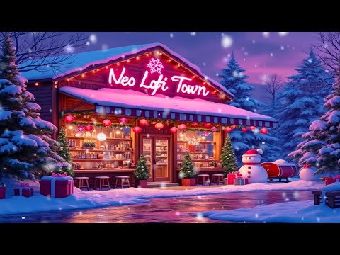 Warm and Cozy Christmas Coffee Shop ☕🎄❄️ – Lofi Hip Hop Beats with Enchanting Snowy Ambience 🎶✨