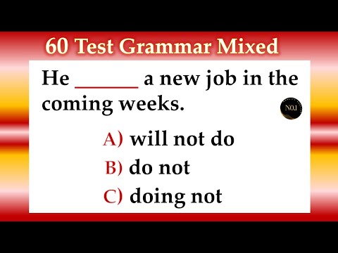 60 Grammar Tenses Quiz | Verbs in English Grammar | English Practice Test | No.1 Quality English