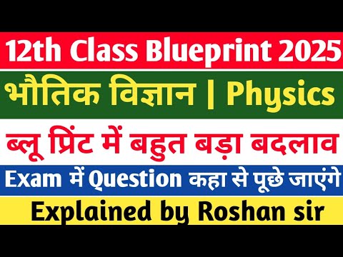 Class 12th Physics Blueprint 2025 | 12th Class Physics Blueprint 2025 #blueprint  #rbse_board